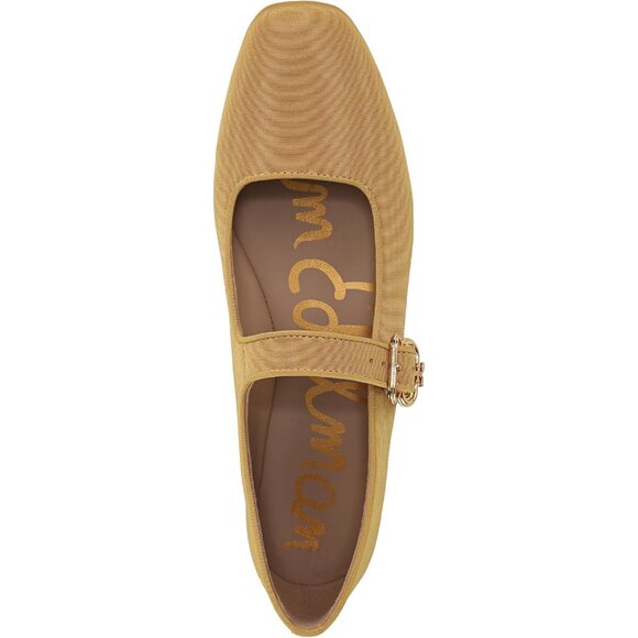 Sam Edelman Womens Mustard Polyester Closed Pointed Toe Ballet Flat Shoes - Picture 5 of 6